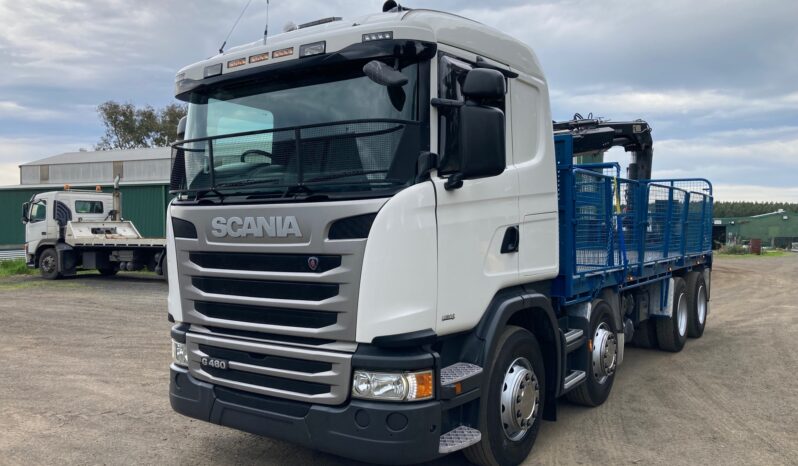 9/2014 Scania G480 8X4 Crane Truck full