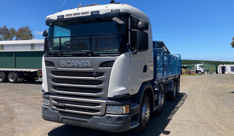 9/2014 Scania G480 8X4 Crane Truck full